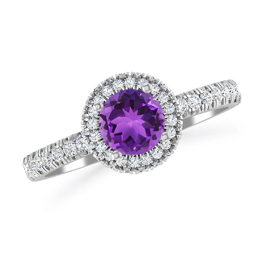 White Gold - Amethyst