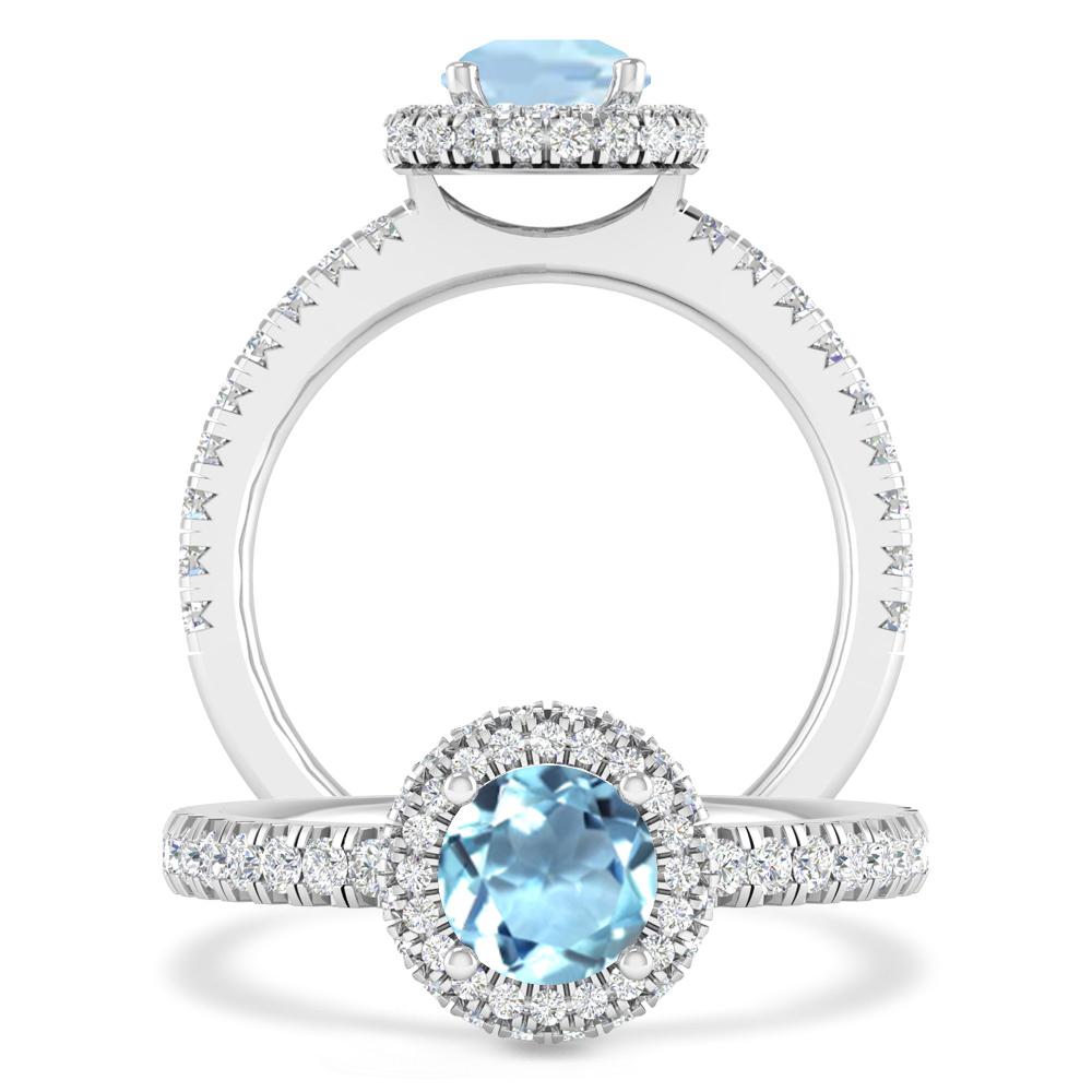 White Gold - Aquamarine