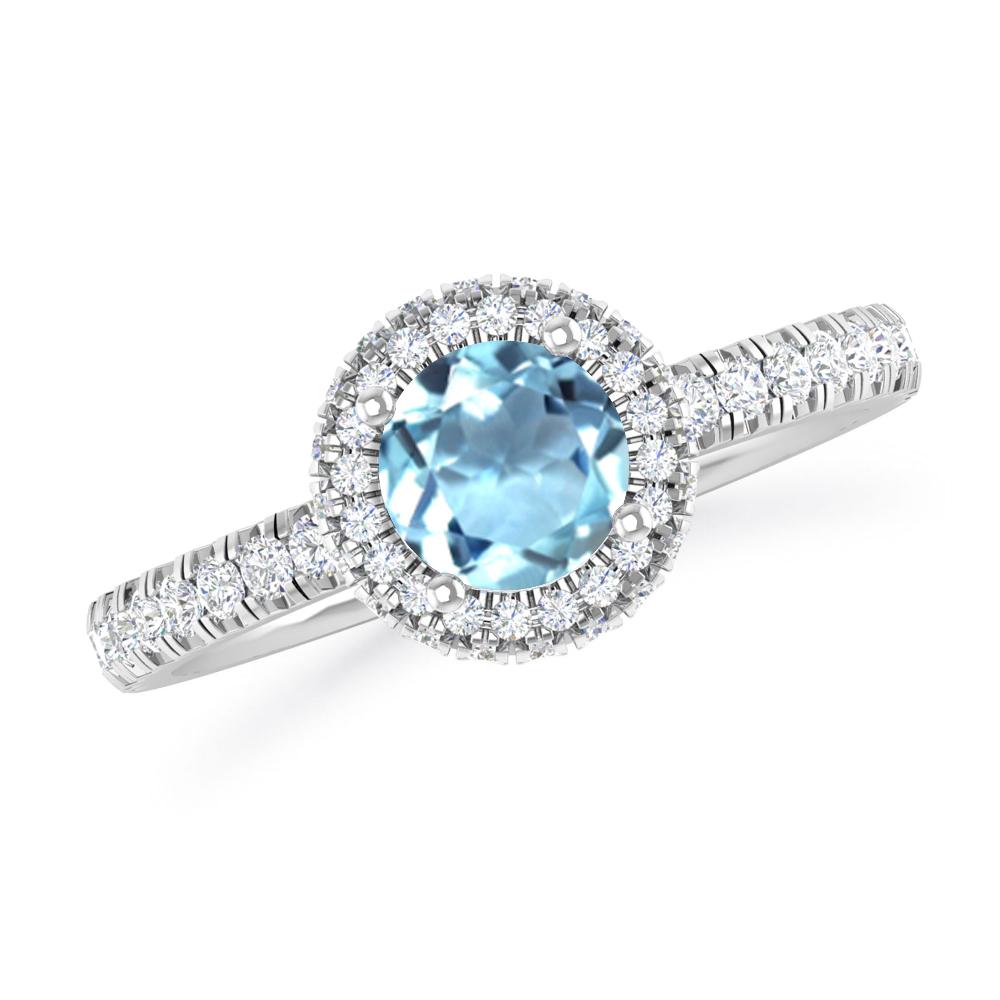 White Gold - Aquamarine