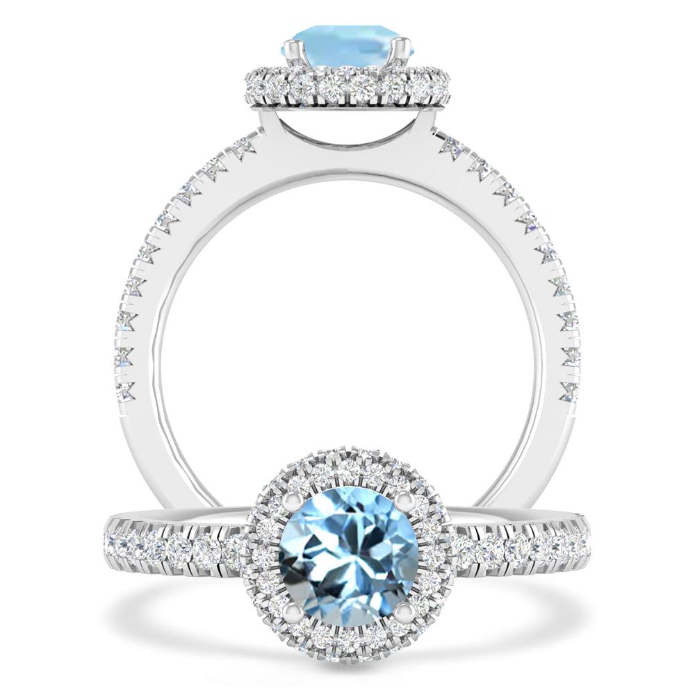 White Gold - Aquamarine