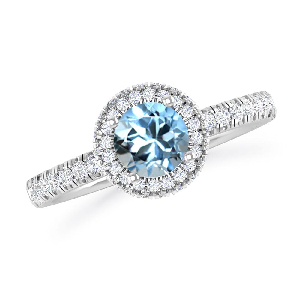 White Gold - Aquamarine