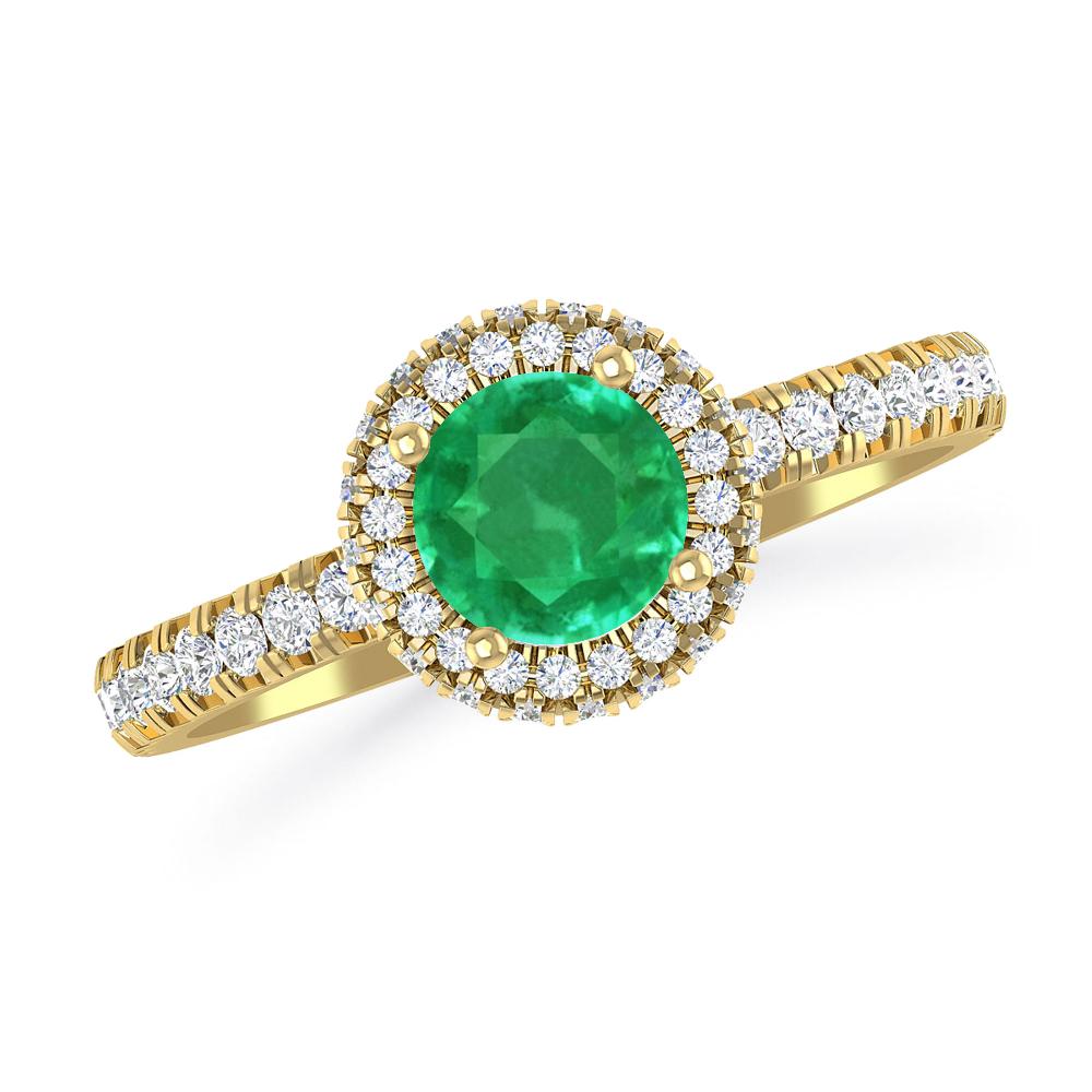 Yellow Gold - Emerald