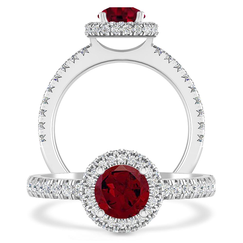 White Gold - Garnet