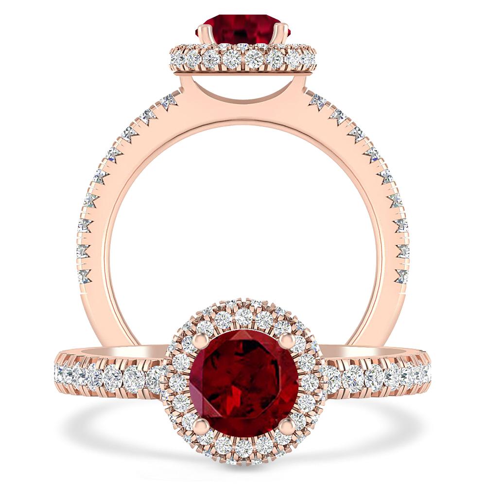 Rose Gold - Garnet