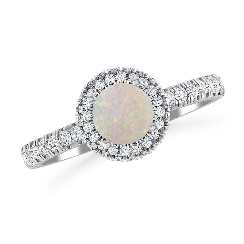 White Gold - Opal