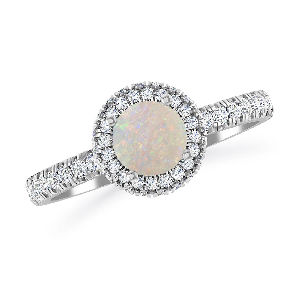 White Gold - Opal