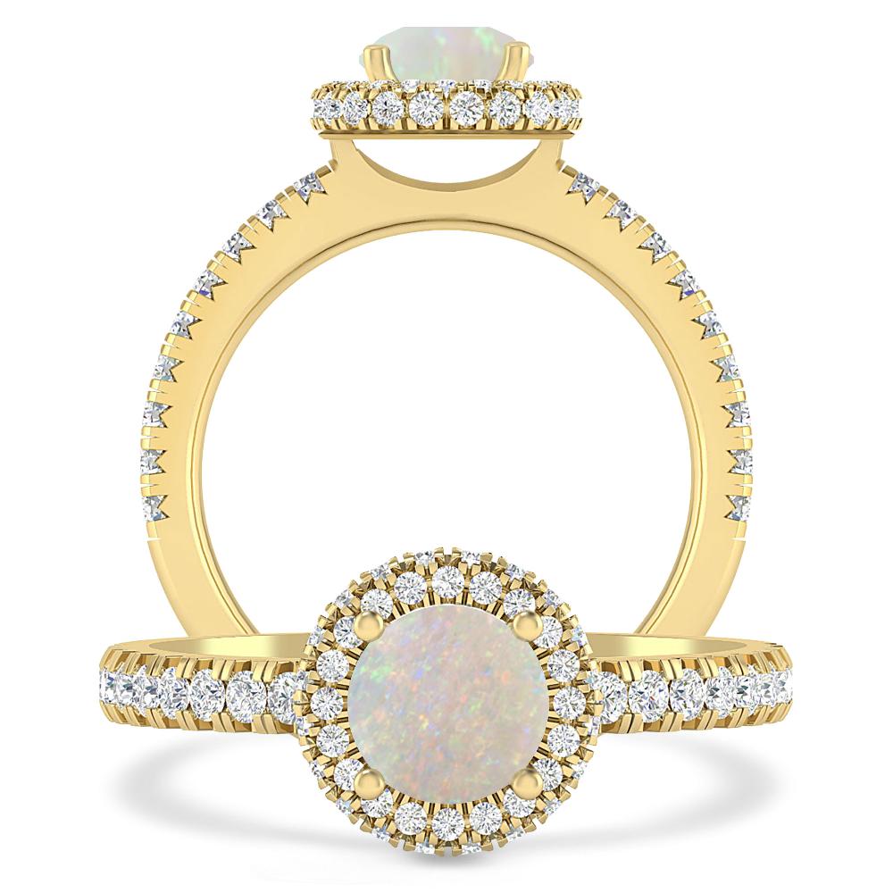 Yellow Gold - Opal