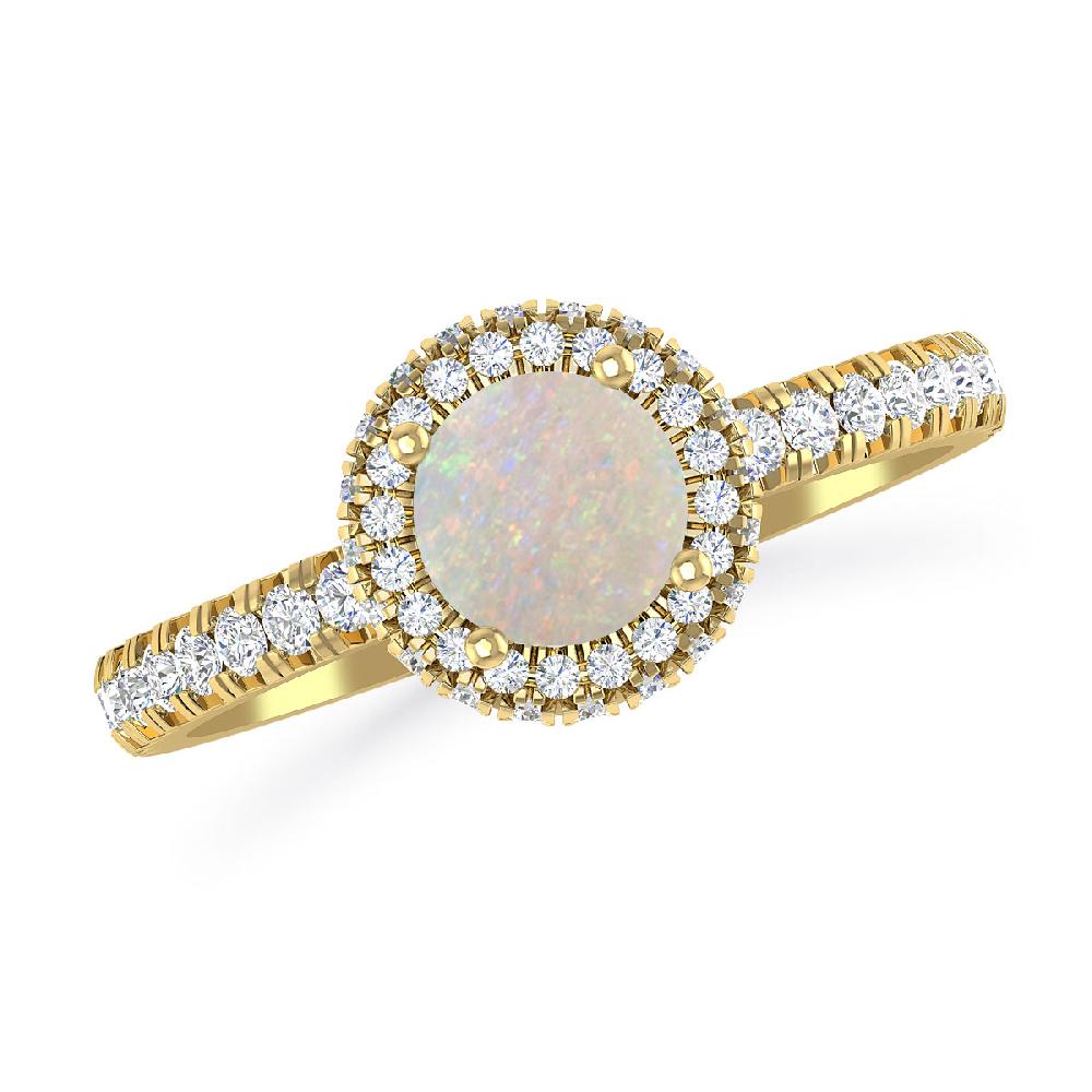 Yellow Gold - Opal