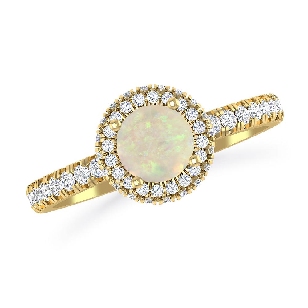 Yellow Gold - Opal