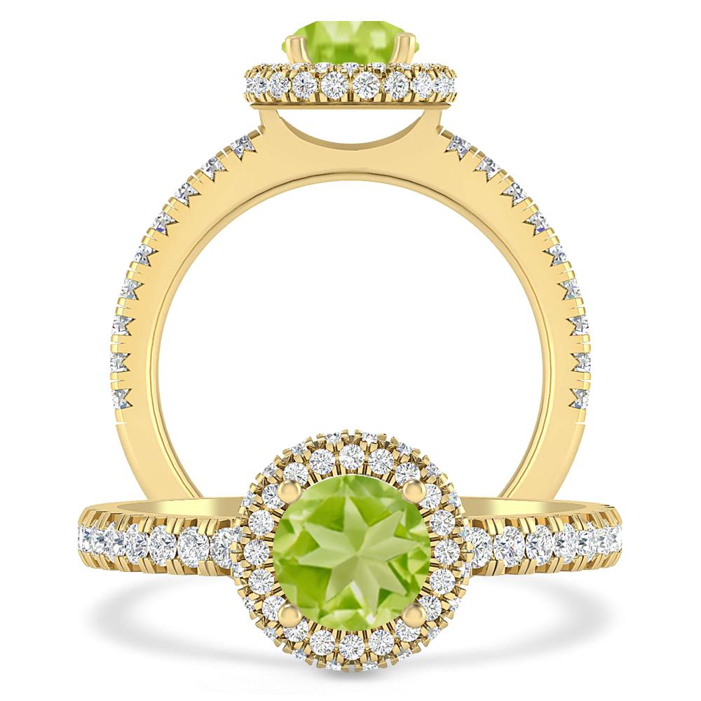 Yellow Gold - Peridot