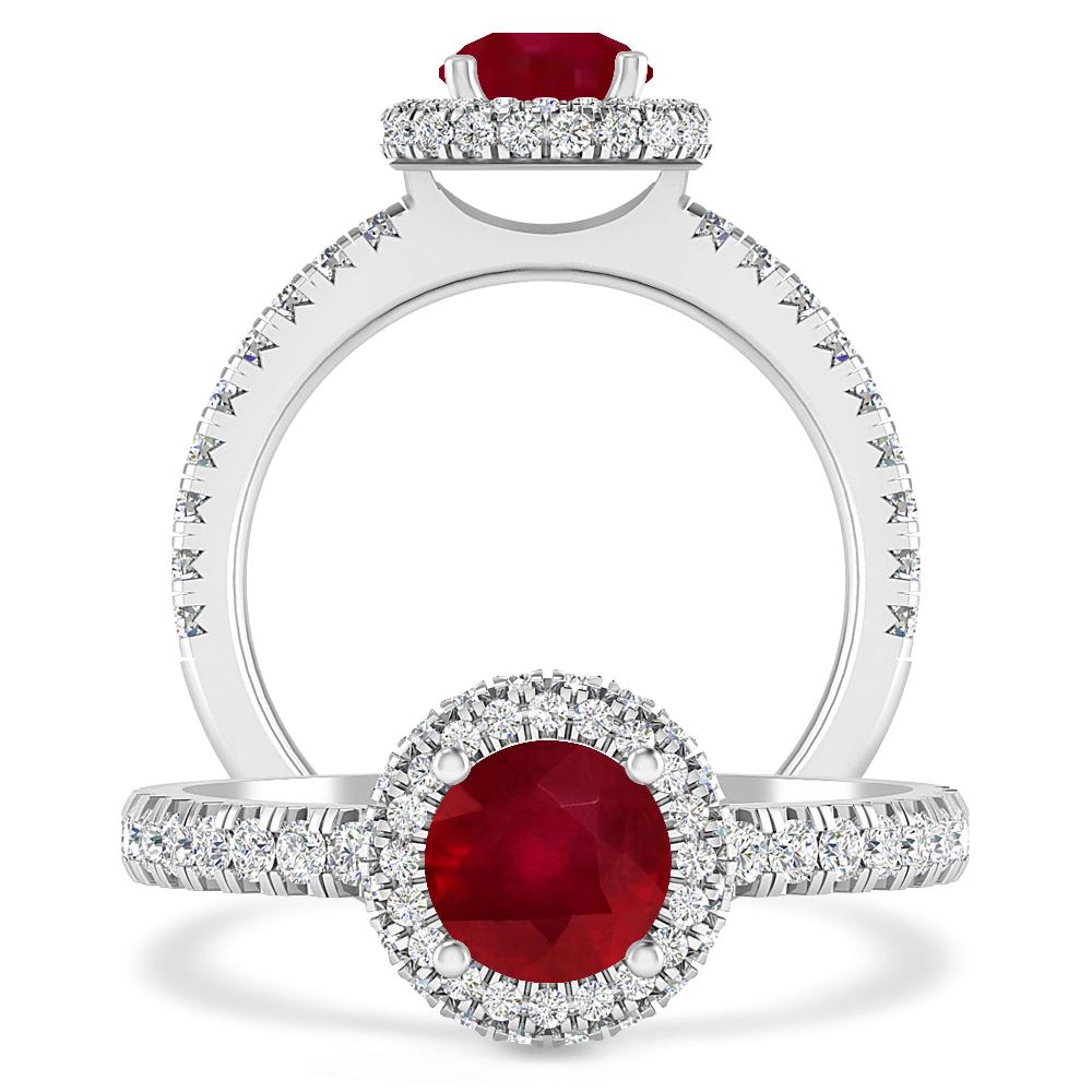 White Gold - Ruby