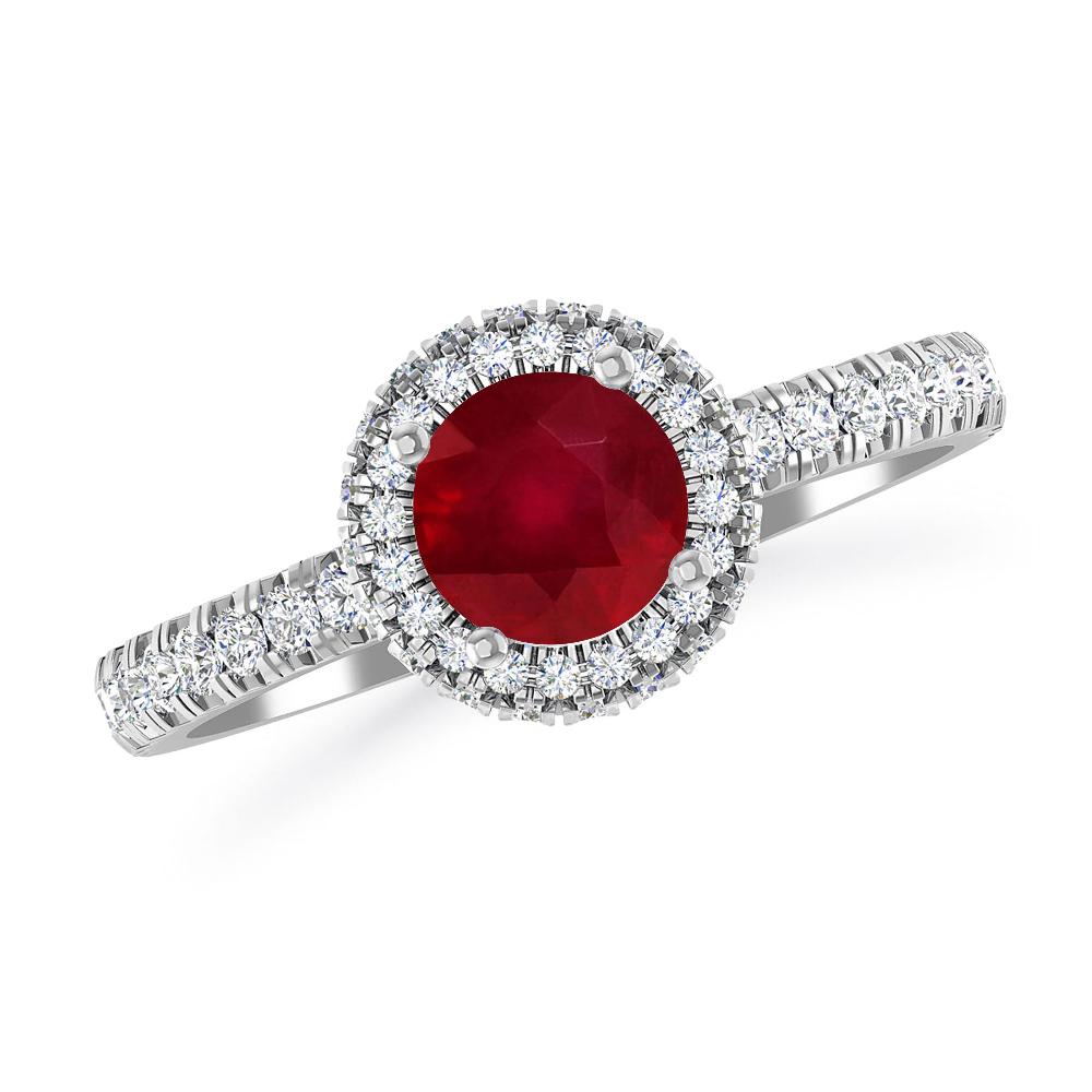 White Gold - Ruby