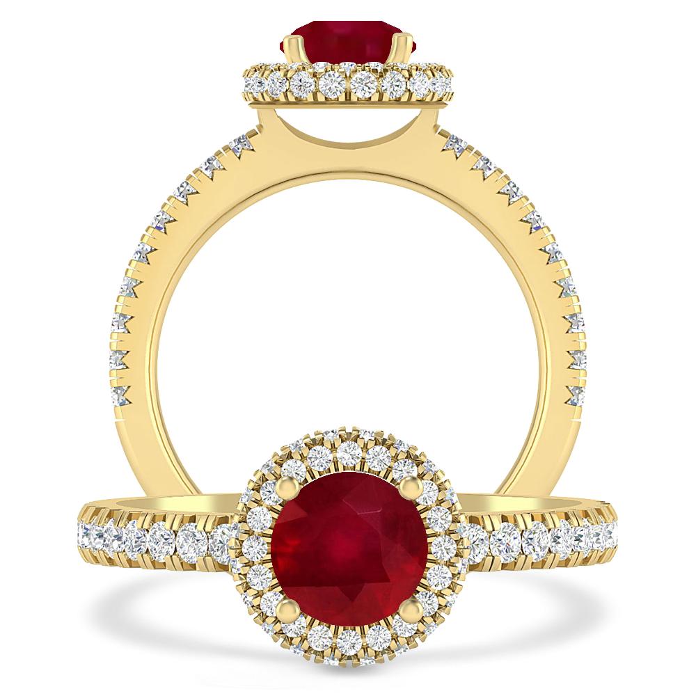 Yellow Gold - Ruby