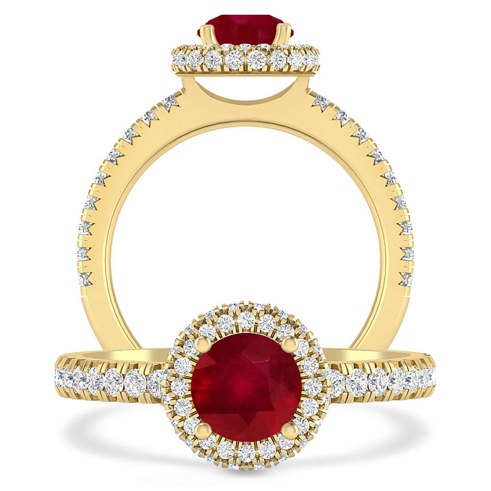 Yellow Gold - Ruby