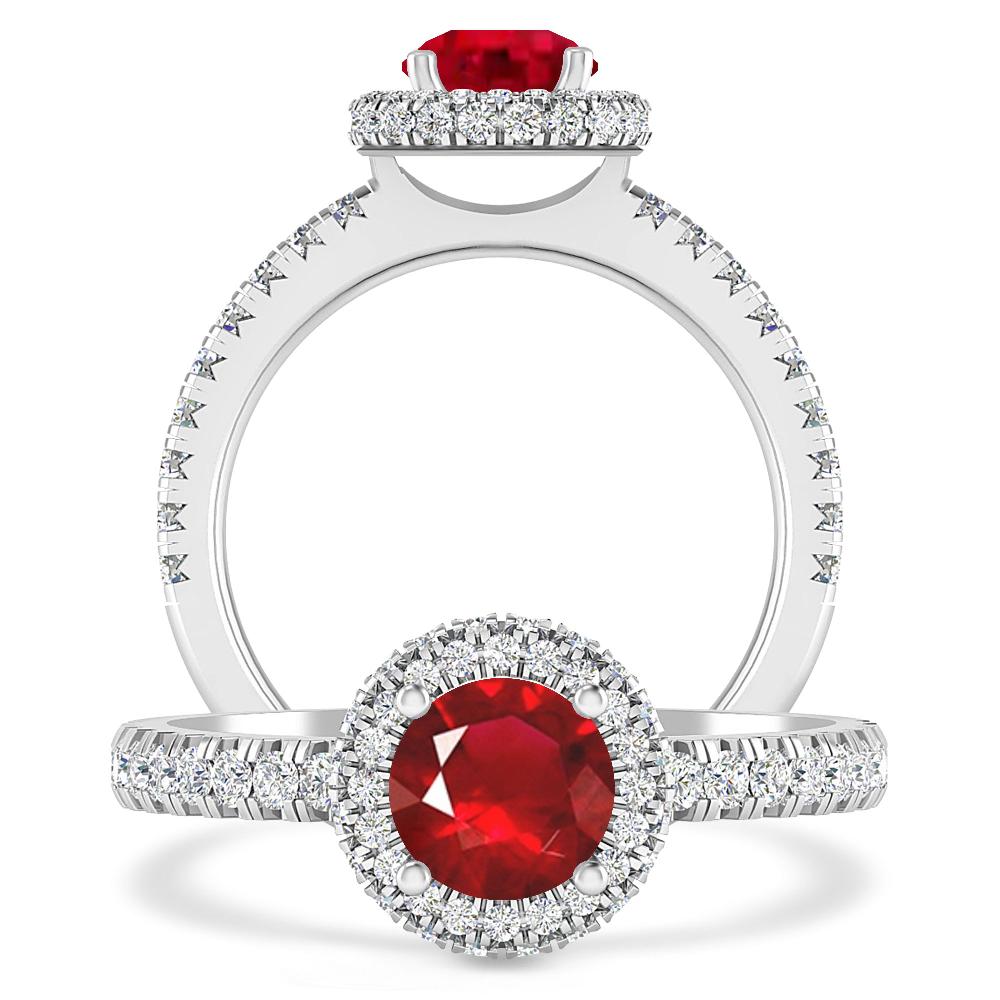White Gold - Ruby