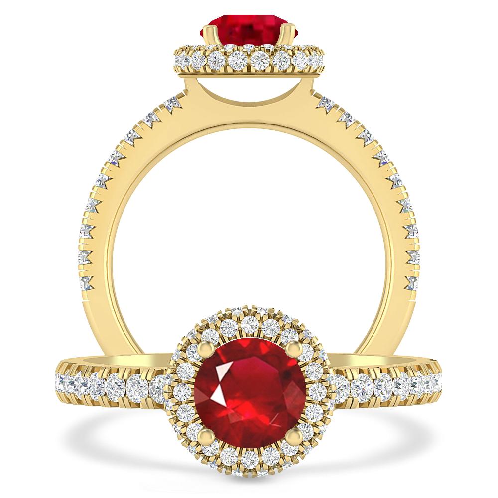 Yellow Gold - Ruby