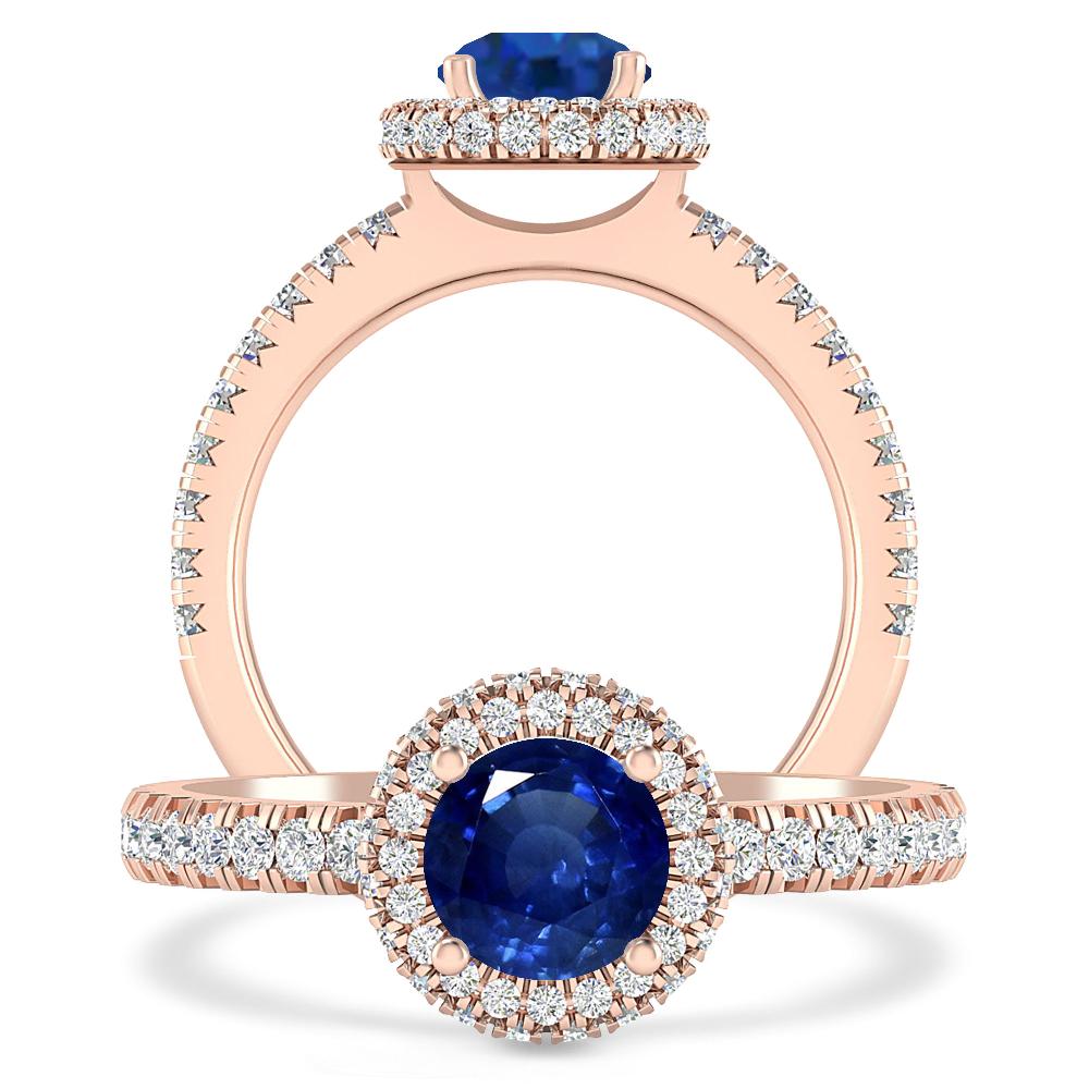 Rose Gold - Sapphire