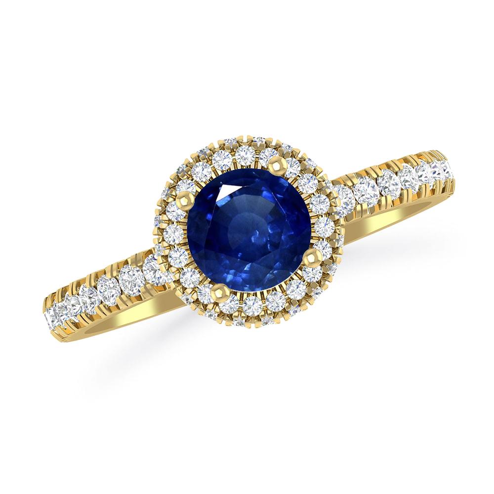 Yellow Gold - Sapphire
