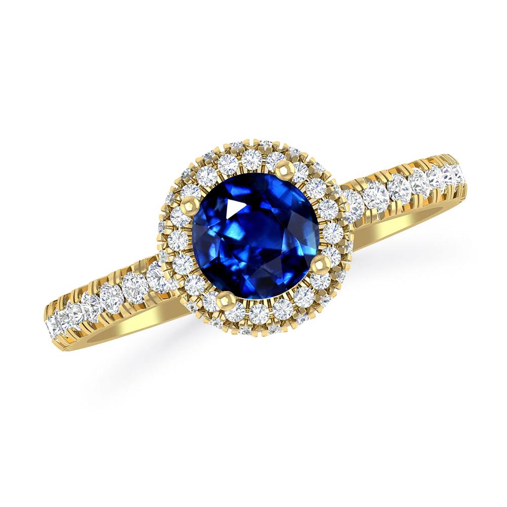 Yellow Gold - Sapphire