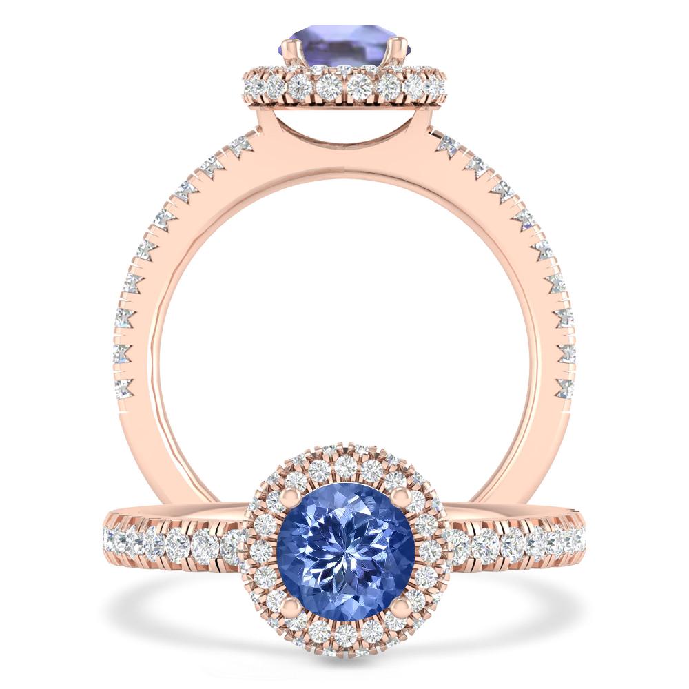 Rose Gold - Tanzanite