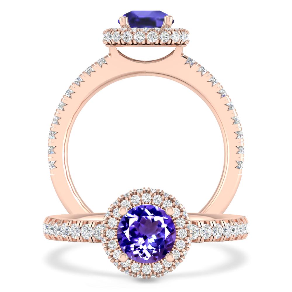 Rose Gold - Tanzanite