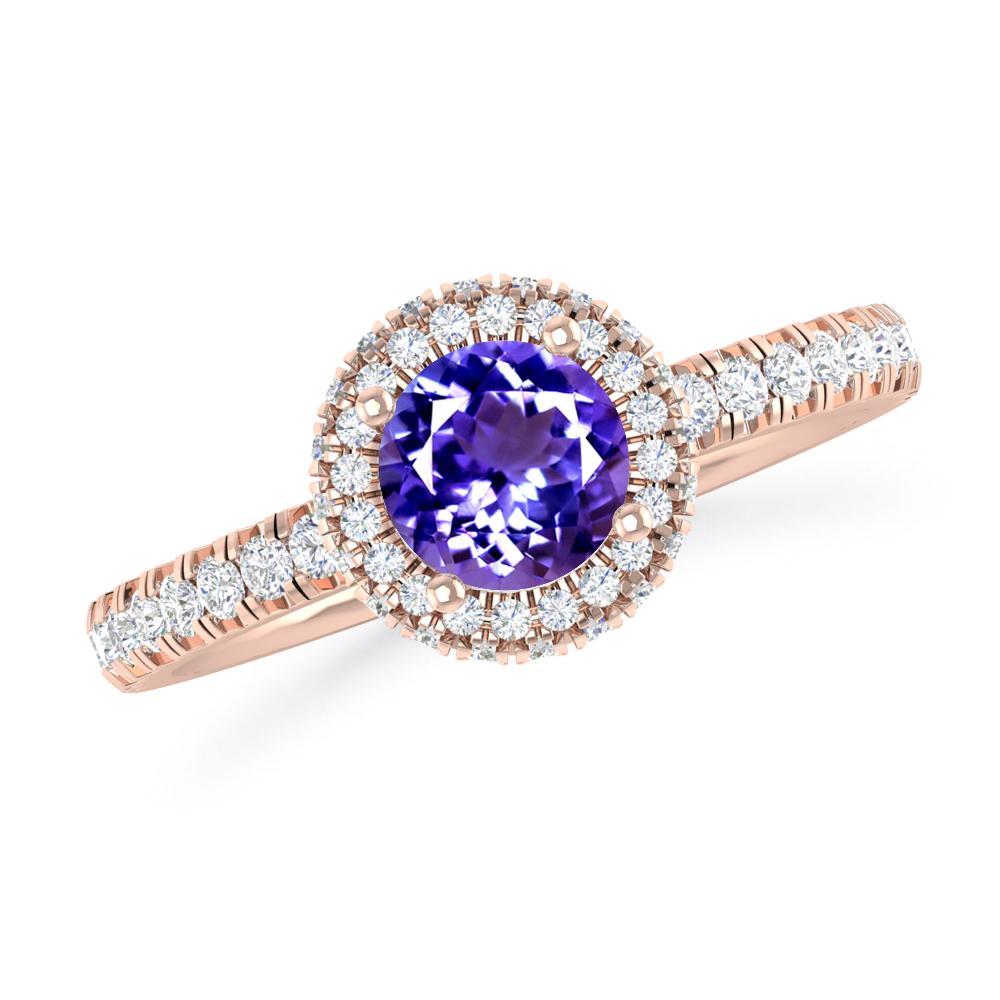 Rose Gold - Tanzanite