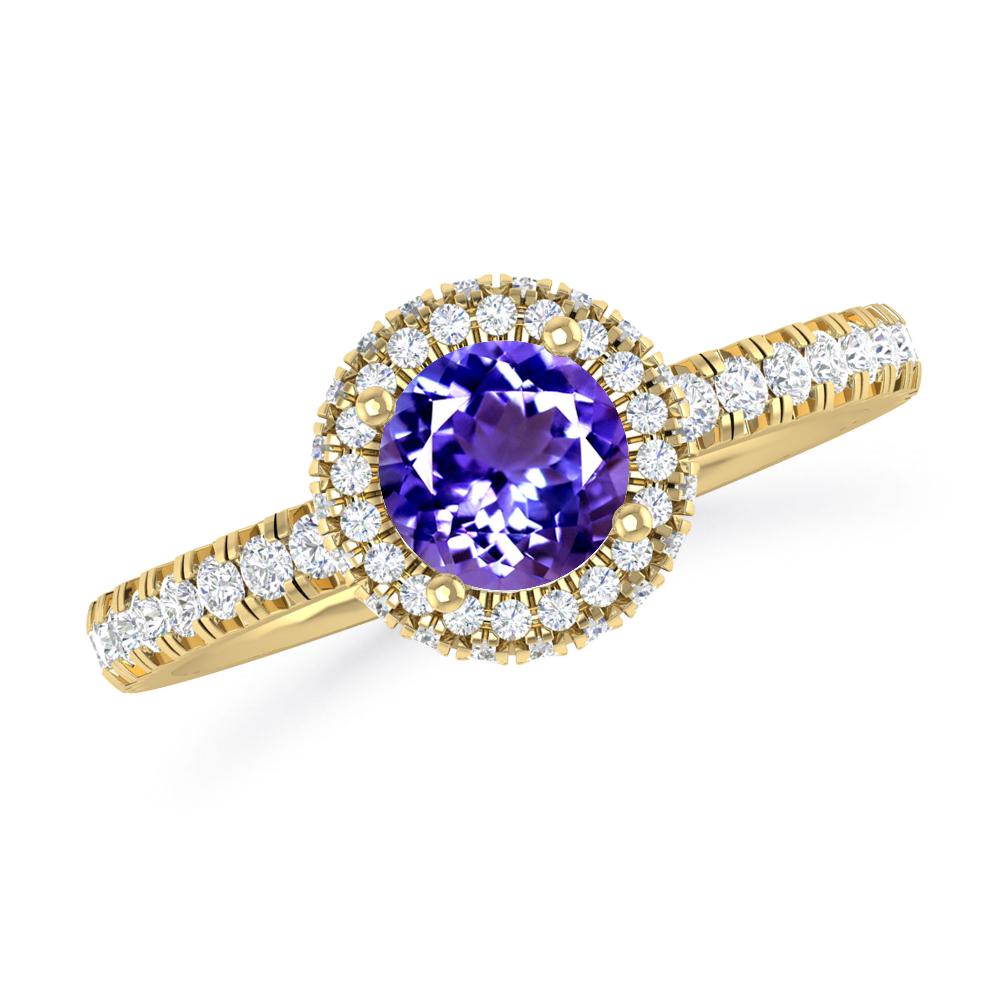 Yellow Gold - Tanzanite