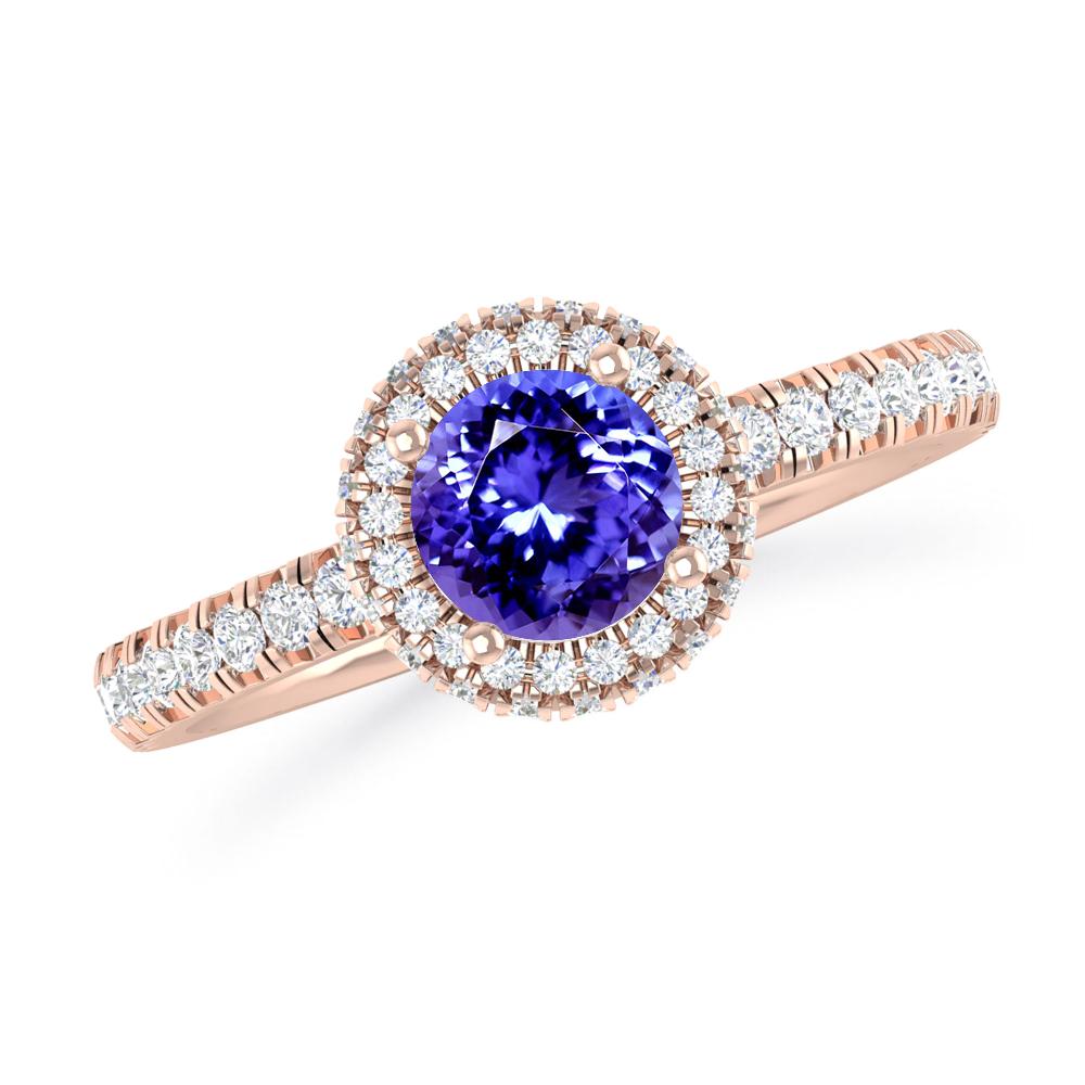 Rose Gold - Tanzanite