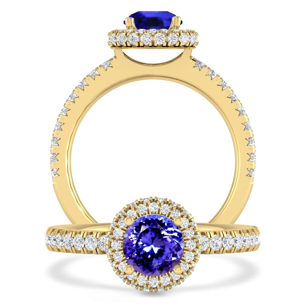Yellow Gold - Tanzanite