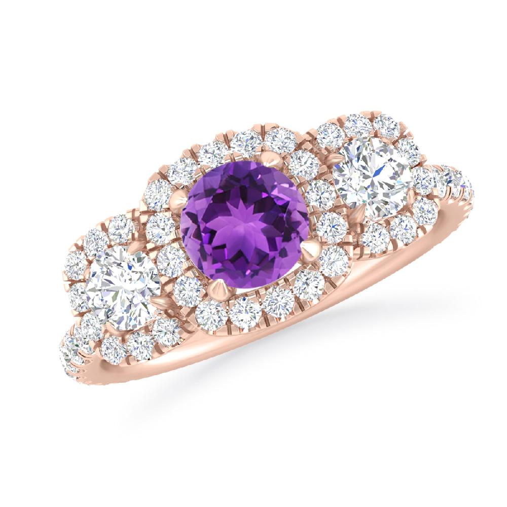 Rose Gold - Amethyst