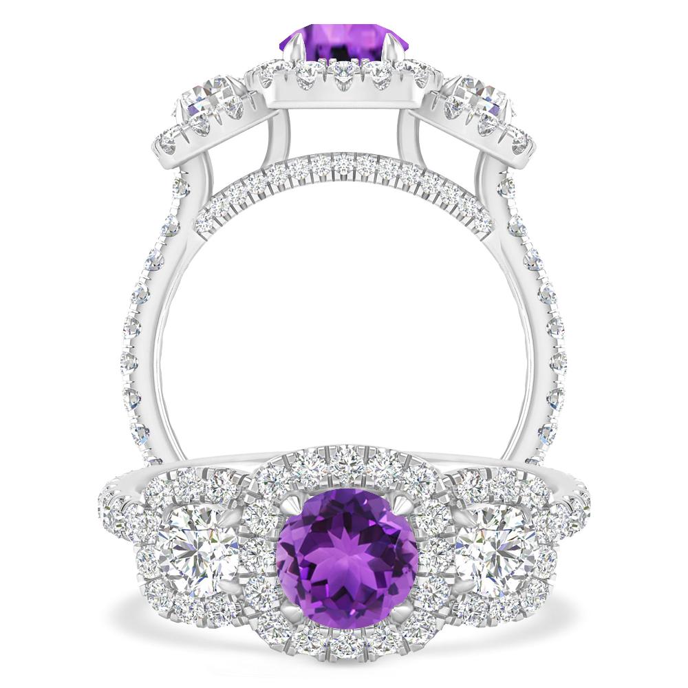 White Gold - Amethyst
