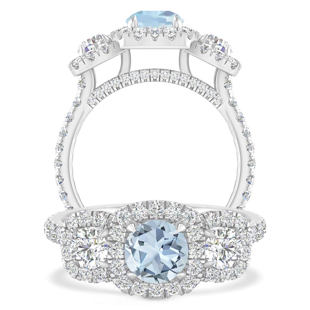 White Gold - Aquamarine