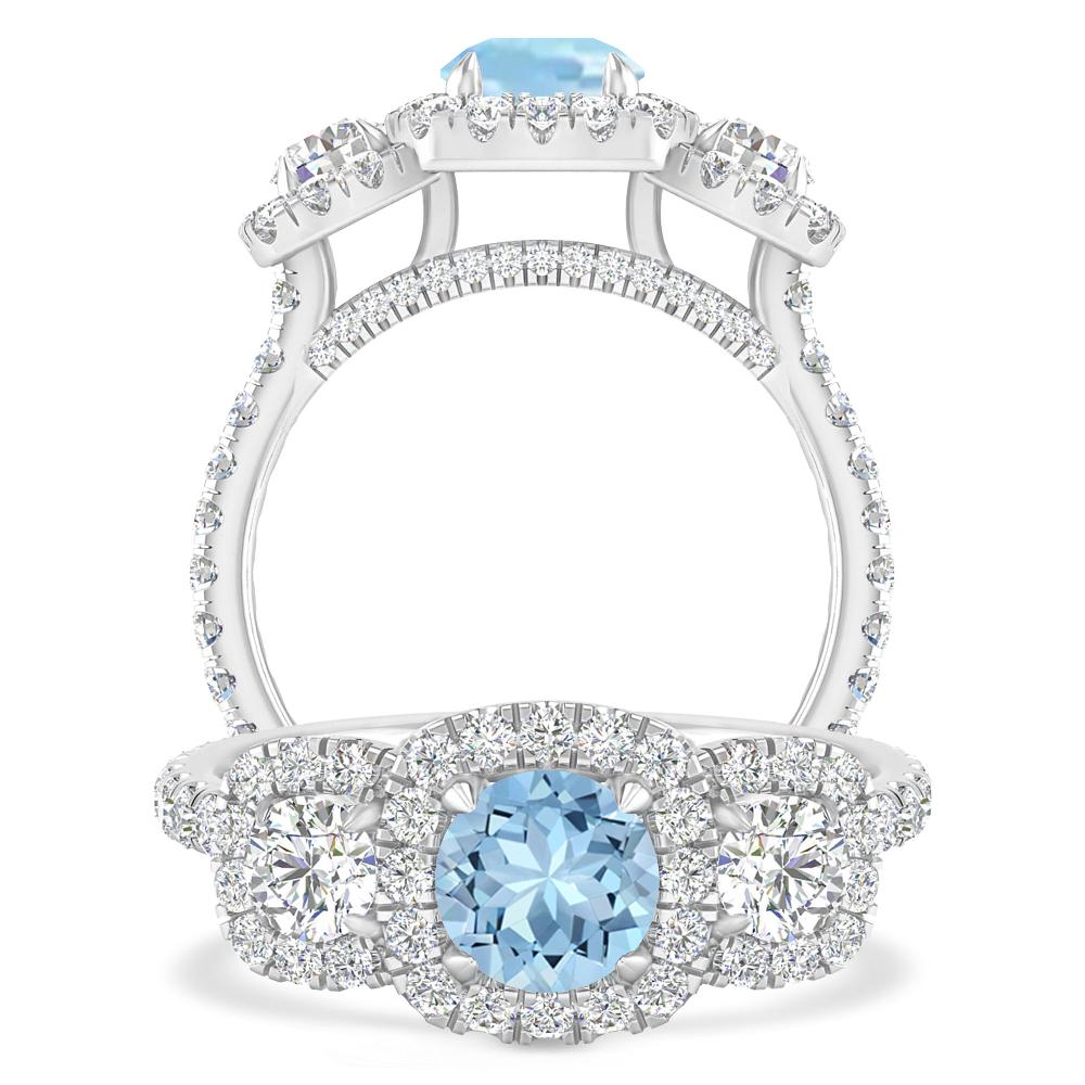 White Gold - Aquamarine