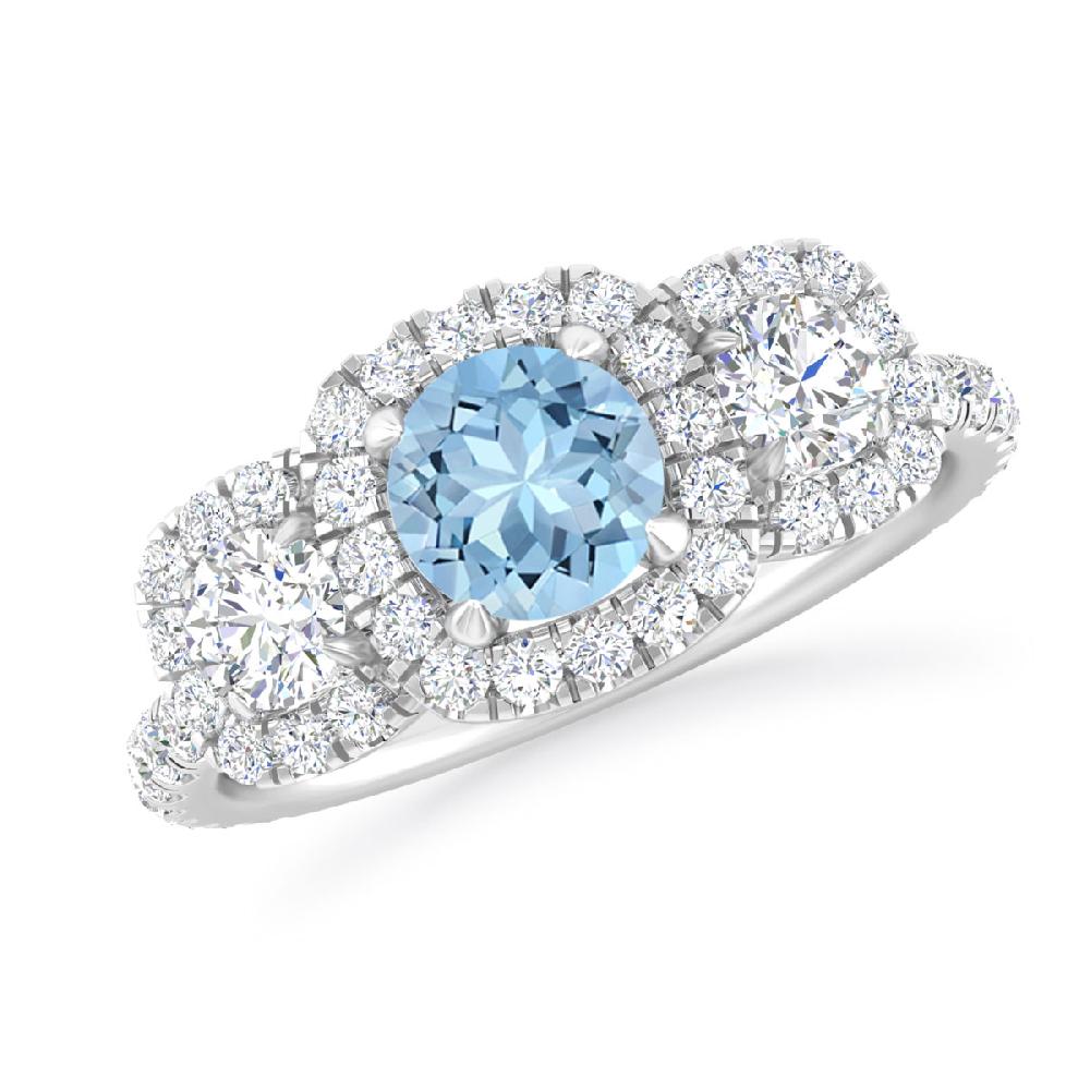 White Gold - Aquamarine