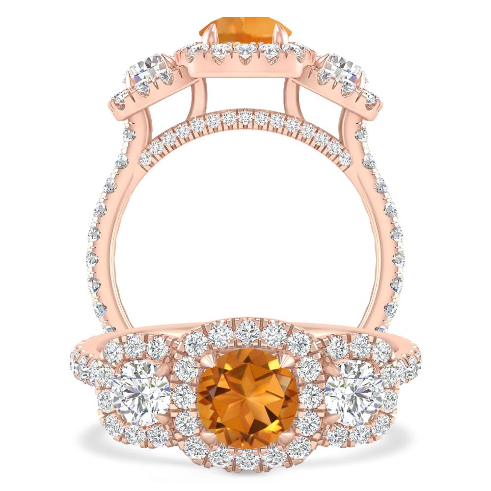 Rose Gold - Citrine