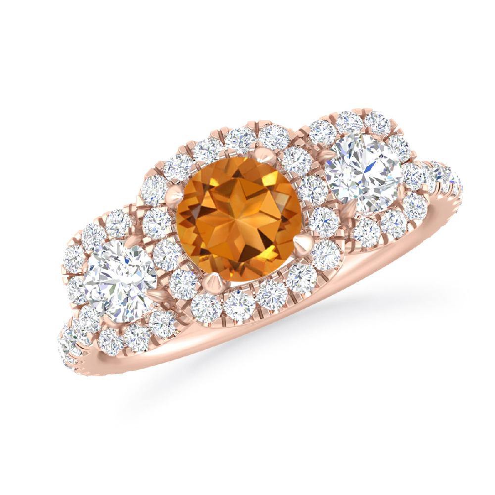 Rose Gold - Citrine