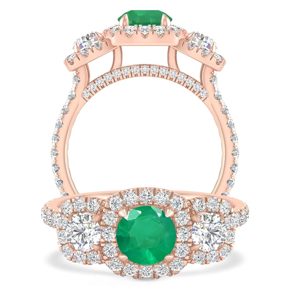 Rose Gold - Emerald