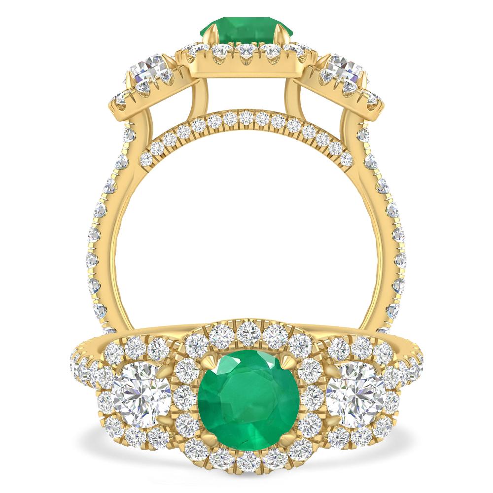 Yellow Gold - Emerald