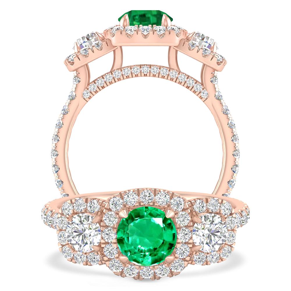 Rose Gold - Emerald