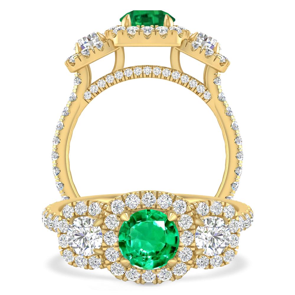 Yellow Gold - Emerald