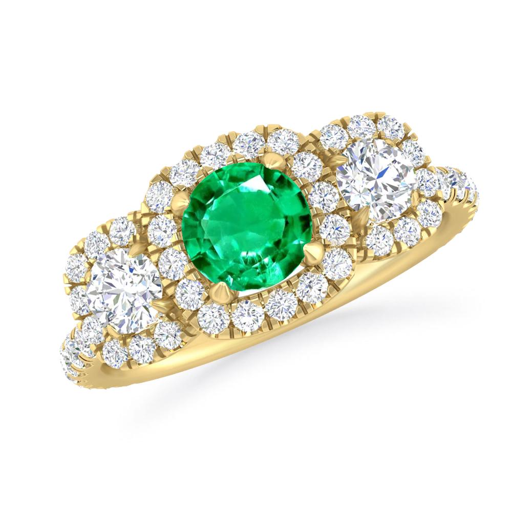 Yellow Gold - Emerald