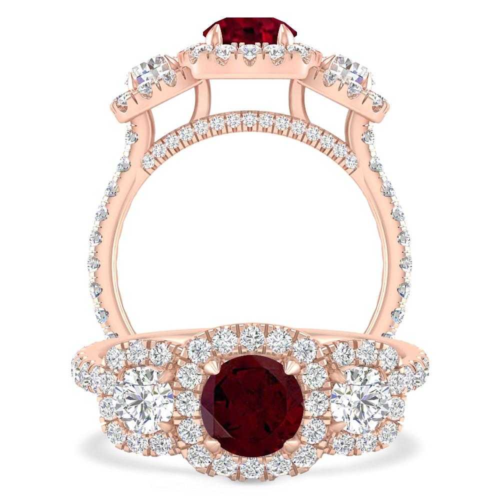 Rose Gold - Garnet