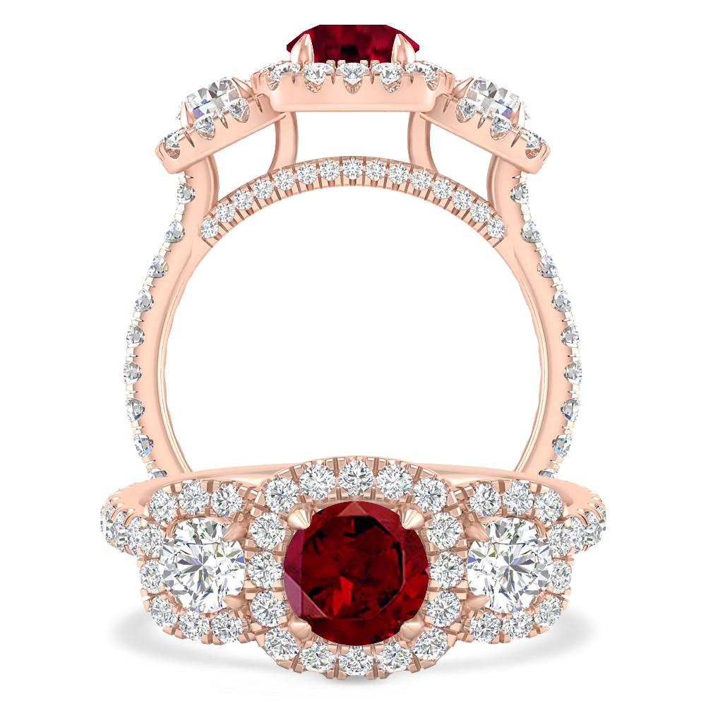 Rose Gold - Garnet