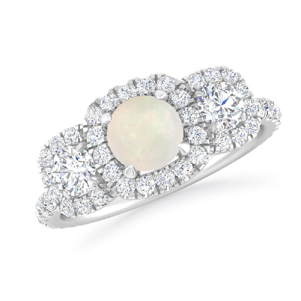 White Gold - Opal