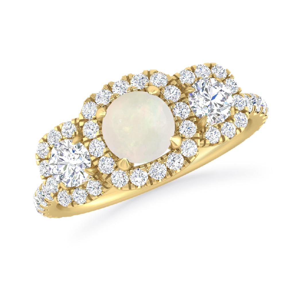 Yellow Gold - Opal
