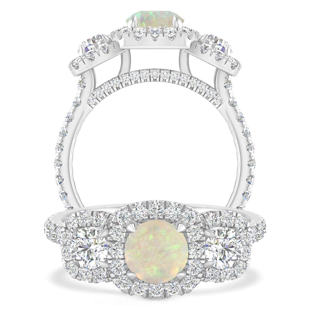 White Gold - Opal