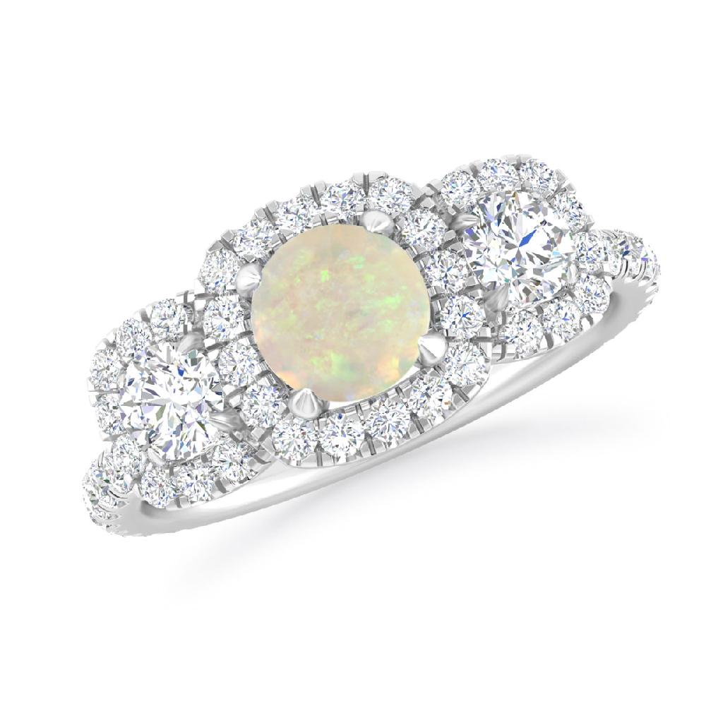 White Gold - Opal