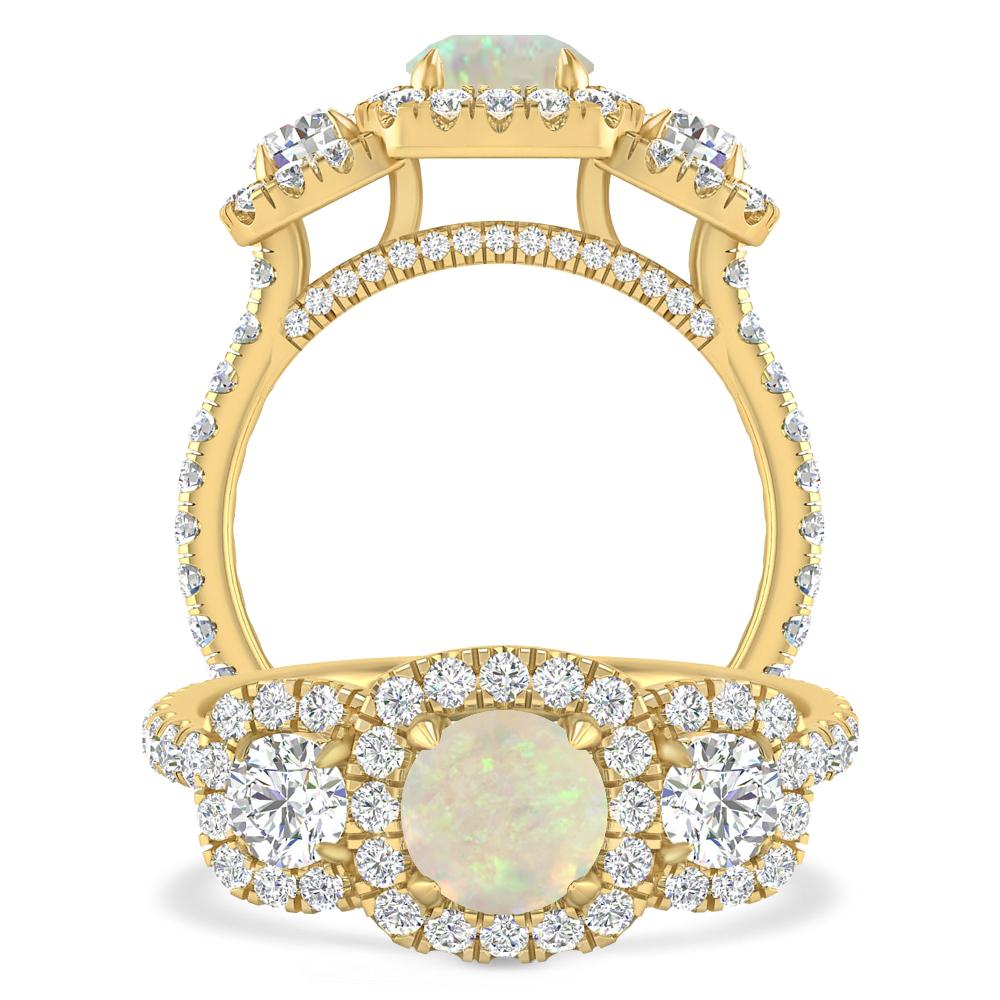 Yellow Gold - Opal