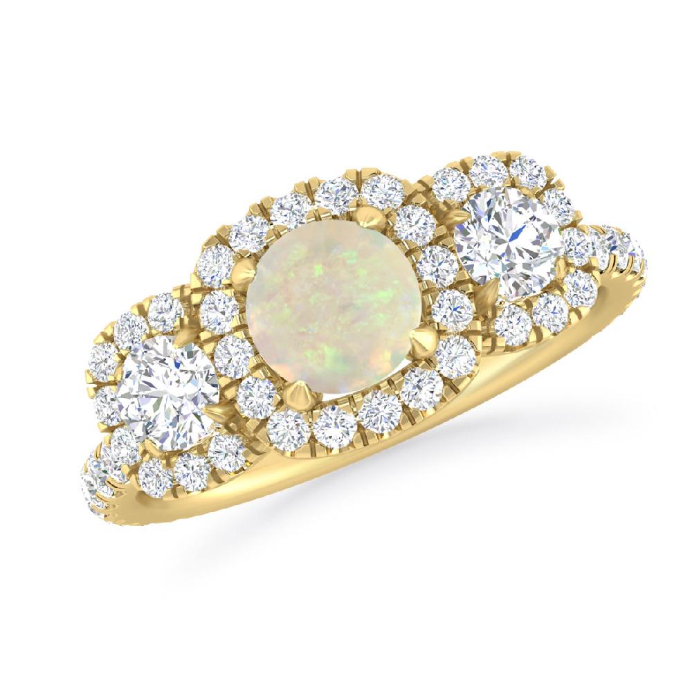Yellow Gold - Opal