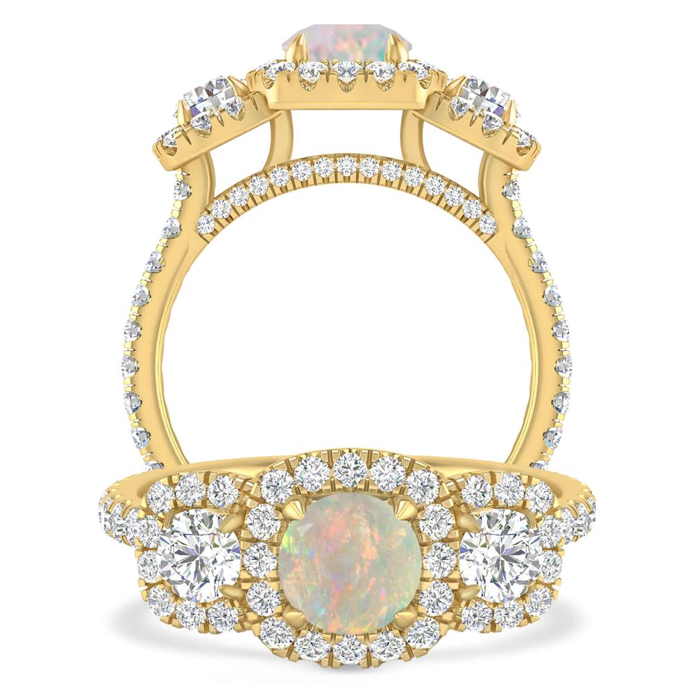 Yellow Gold - Opal
